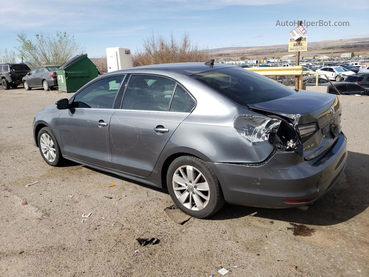 2016 Volkswagen Jetta Se Charcoal vin: 3VWD67AJ5GM389352