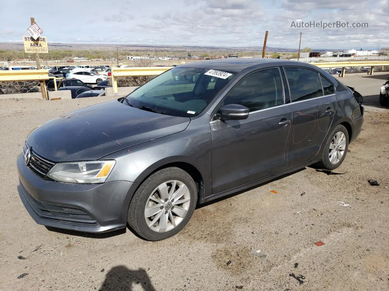 2016 Volkswagen Jetta Se Charcoal vin: 3VWD67AJ5GM389352