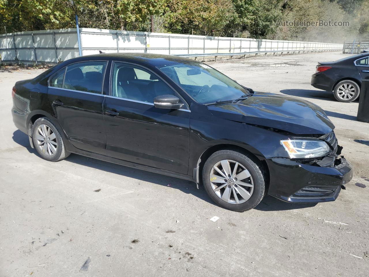 2016 Volkswagen Jetta Se Black vin: 3VWD67AJ5GM390131