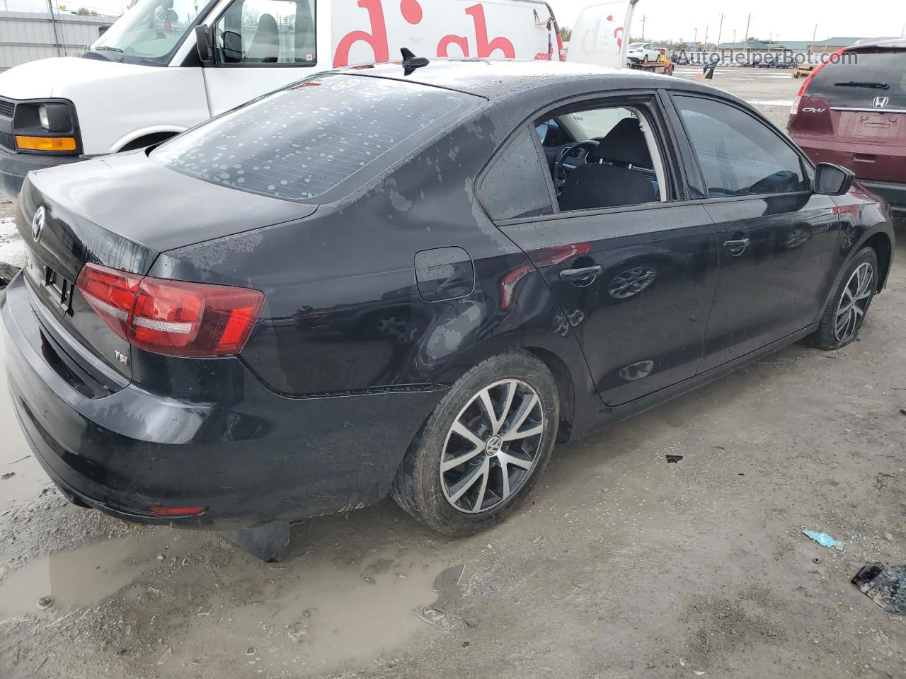 2016 Volkswagen Jetta Se Черный vin: 3VWD67AJ5GM406814