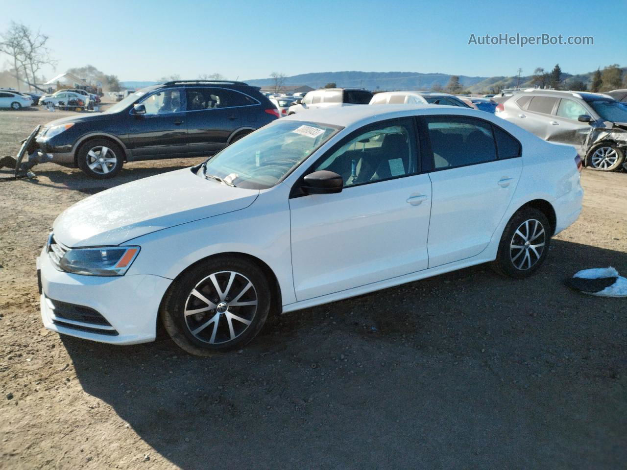 2016 Volkswagen Jetta Se Белый vin: 3VWD67AJ6GM264876