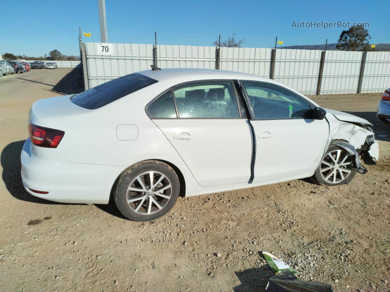 2016 Volkswagen Jetta Se Белый vin: 3VWD67AJ6GM264876