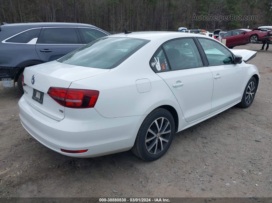 2016 Volkswagen Jetta 1.4t Se White vin: 3VWD67AJ6GM290975