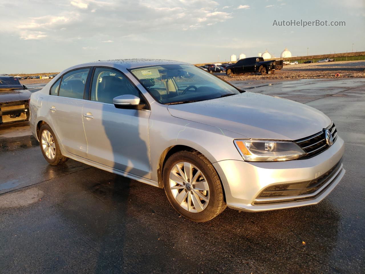 2016 Volkswagen Jetta Se Серебряный vin: 3VWD67AJ6GM333291