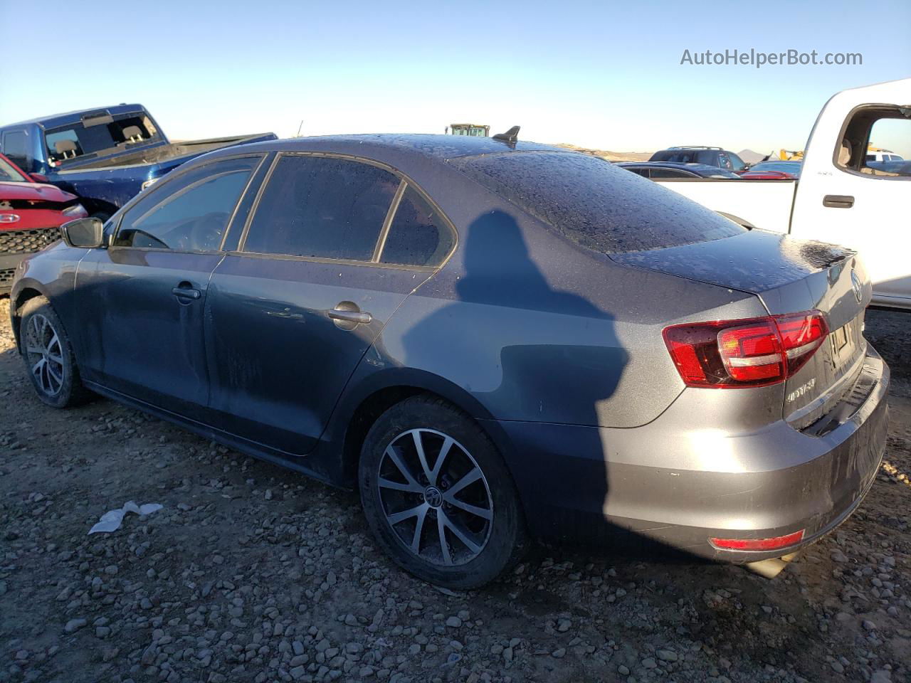 2016 Volkswagen Jetta Se Gray vin: 3VWD67AJ6GM350107