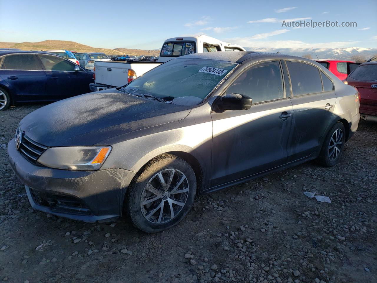 2016 Volkswagen Jetta Se Gray vin: 3VWD67AJ6GM350107