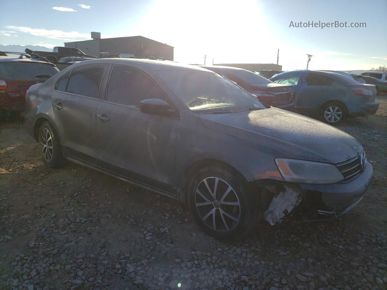 2016 Volkswagen Jetta Se Gray vin: 3VWD67AJ6GM350107