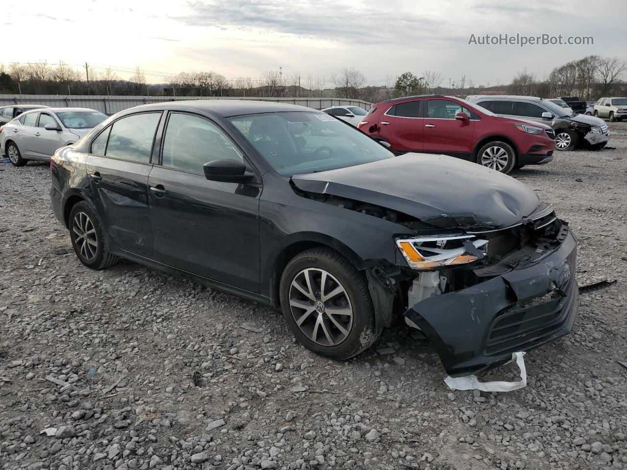 2016 Volkswagen Jetta Se Black vin: 3VWD67AJ7GM258603