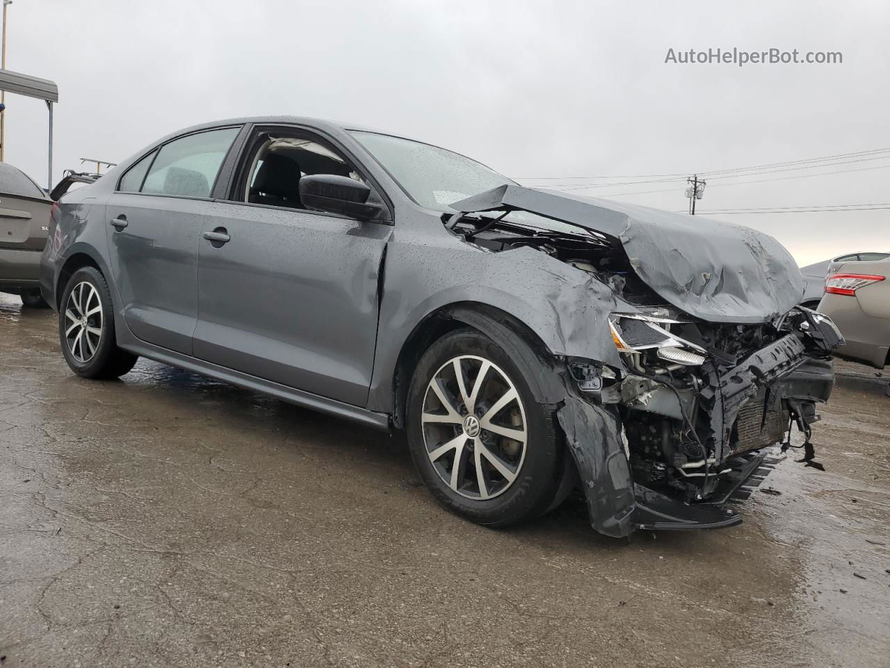 2016 Volkswagen Jetta Se Gray vin: 3VWD67AJ7GM315124