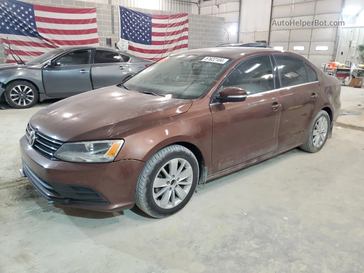 2016 Volkswagen Jetta Se Brown vin: 3VWD67AJ7GM351010