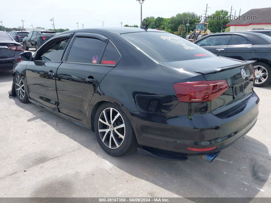 2016 Volkswagen Jetta 1.4t Se Black vin: 3VWD67AJ7GM358233