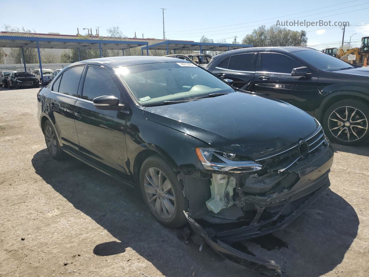 2016 Volkswagen Jetta Se Black vin: 3VWD67AJ7GM389451