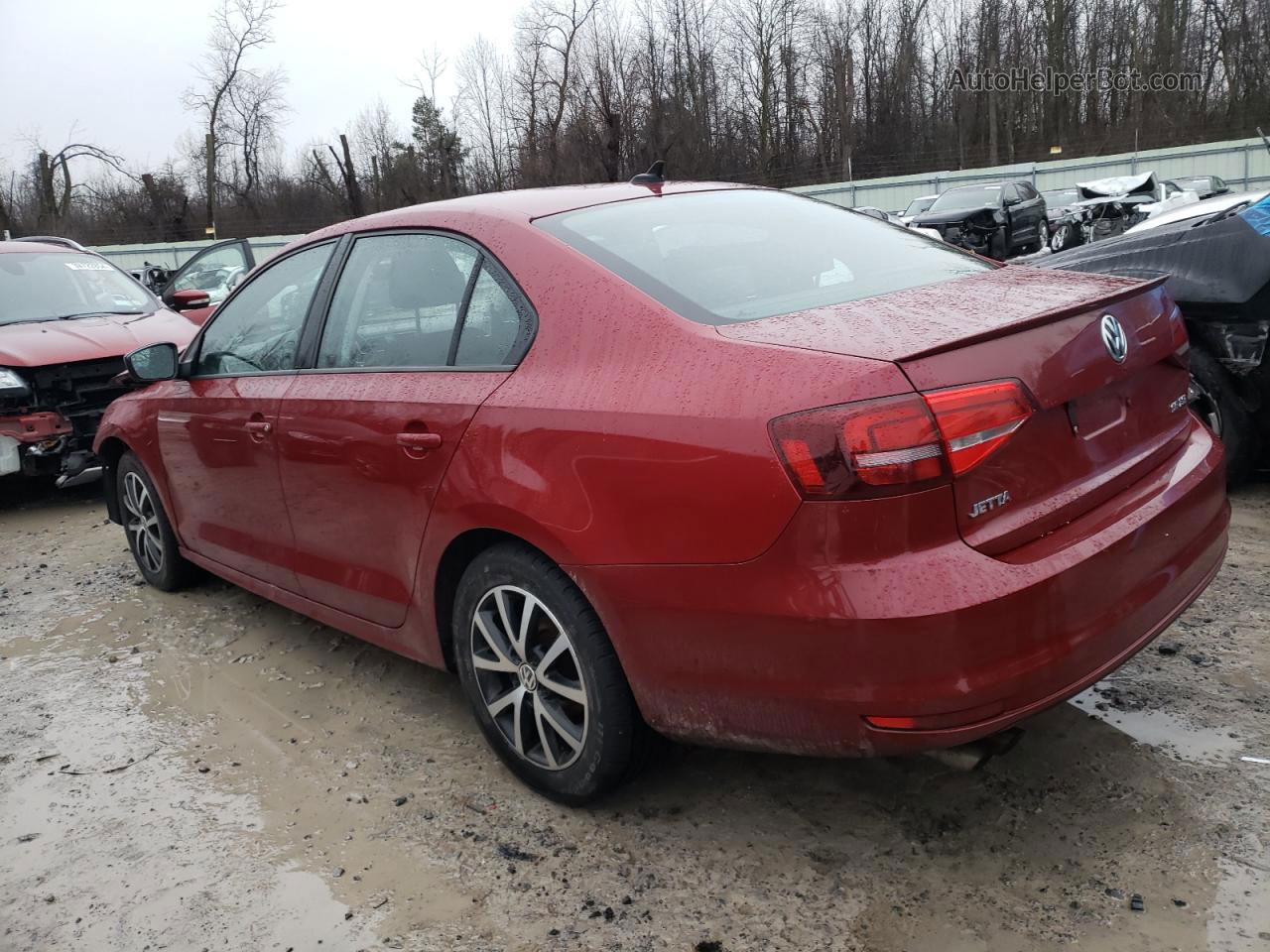 2016 Volkswagen Jetta Se Красный vin: 3VWD67AJ7GM394410