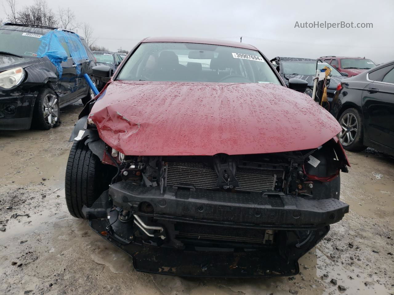 2016 Volkswagen Jetta Se Red vin: 3VWD67AJ7GM394410