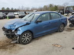 2016 Volkswagen Jetta Se Blue vin: 3VWD67AJ8GM243866