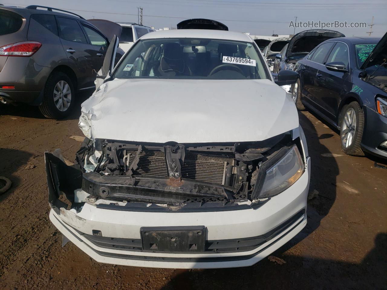 2016 Volkswagen Jetta Se White vin: 3VWD67AJ8GM252681