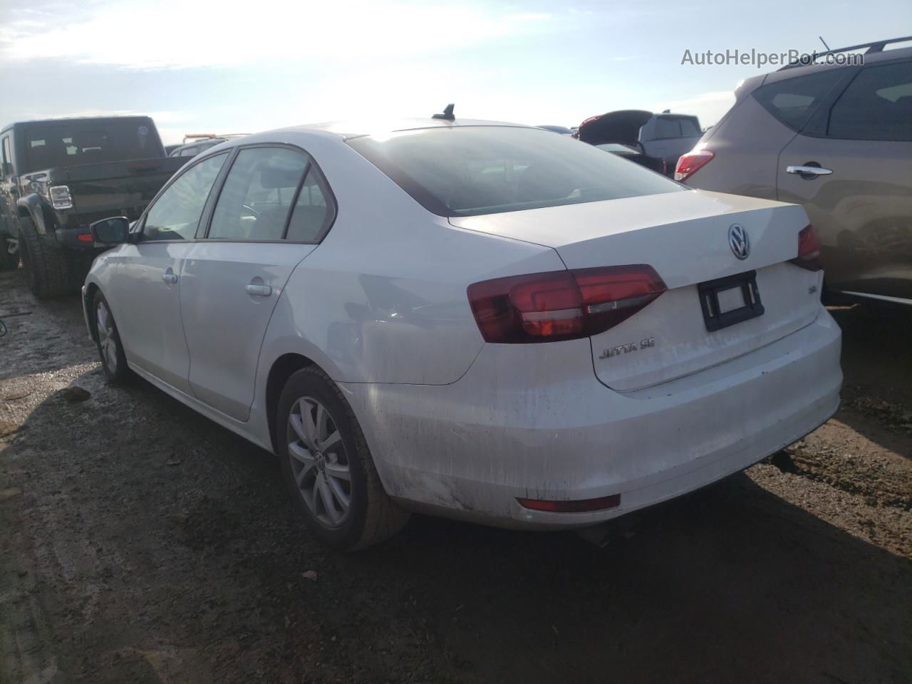 2016 Volkswagen Jetta Se White vin: 3VWD67AJ8GM252681