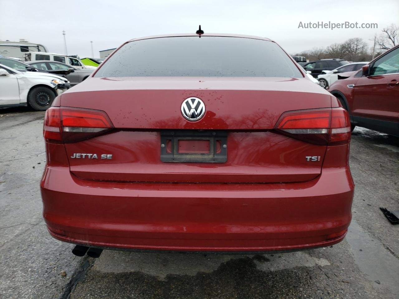 2016 Volkswagen Jetta Se Red vin: 3VWD67AJ8GM254267