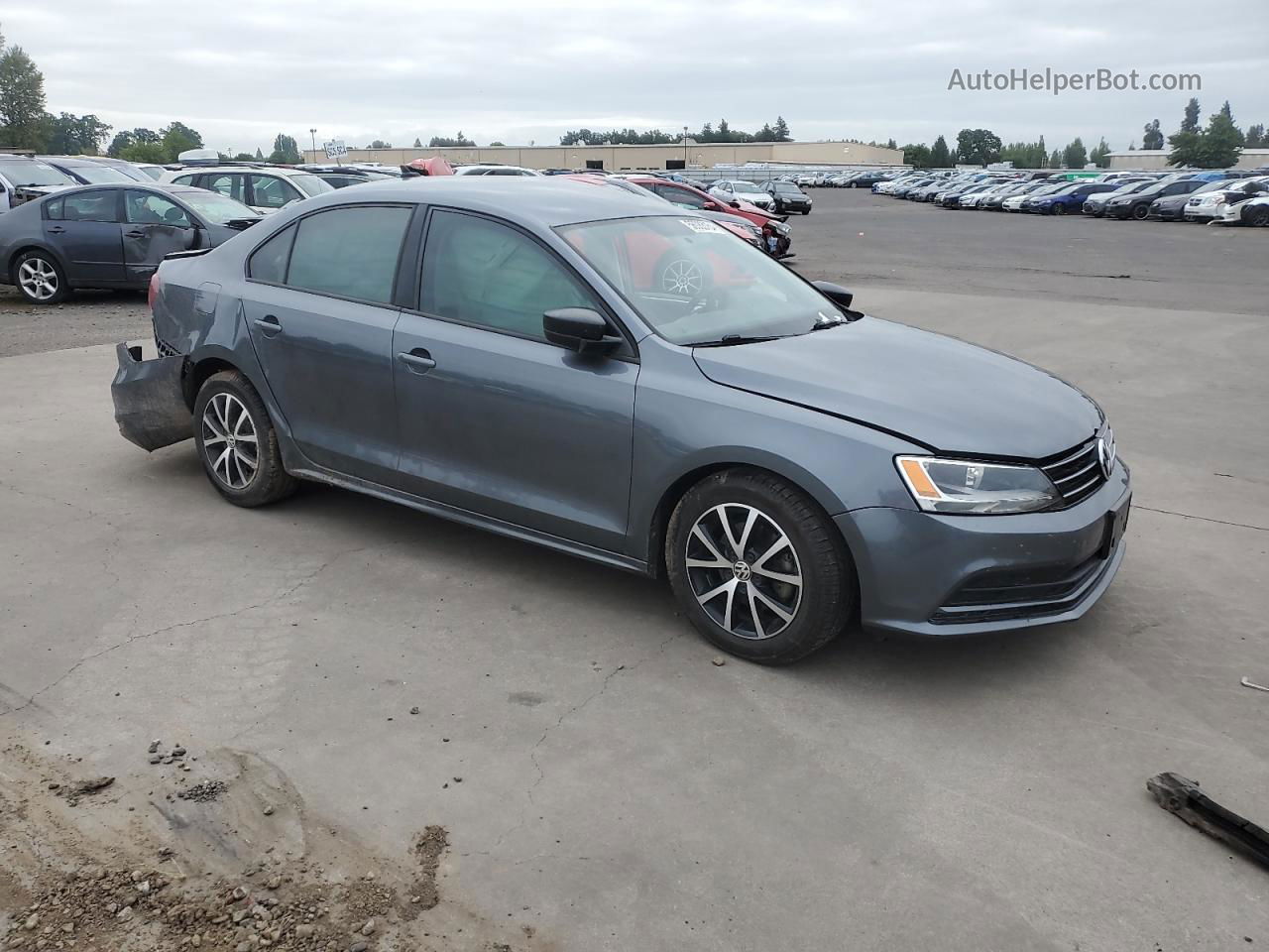 2016 Volkswagen Jetta Se Gray vin: 3VWD67AJ8GM264717