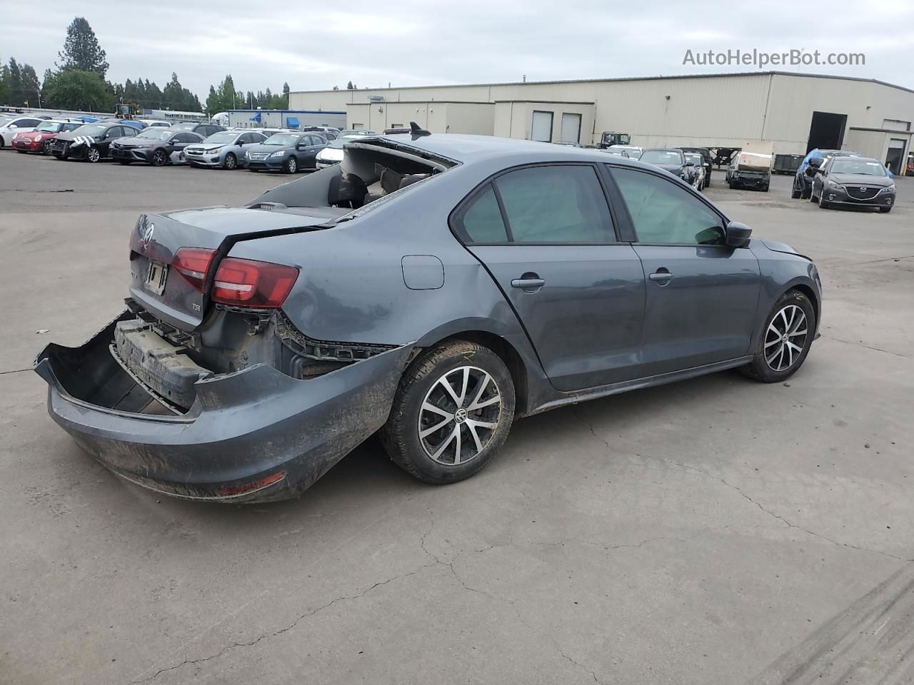 2016 Volkswagen Jetta Se Gray vin: 3VWD67AJ8GM264717