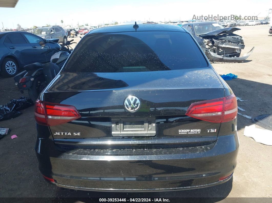 2016 Volkswagen Jetta 1.4t Se Black vin: 3VWD67AJ8GM296020