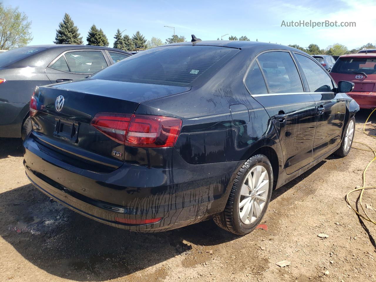 2016 Volkswagen Jetta Se Black vin: 3VWD67AJ9GM242497