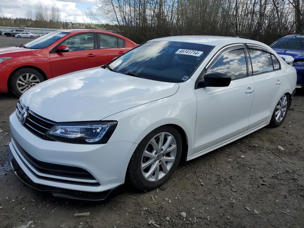 2016 Volkswagen Jetta Se White vin: 3VWD67AJ9GM249353