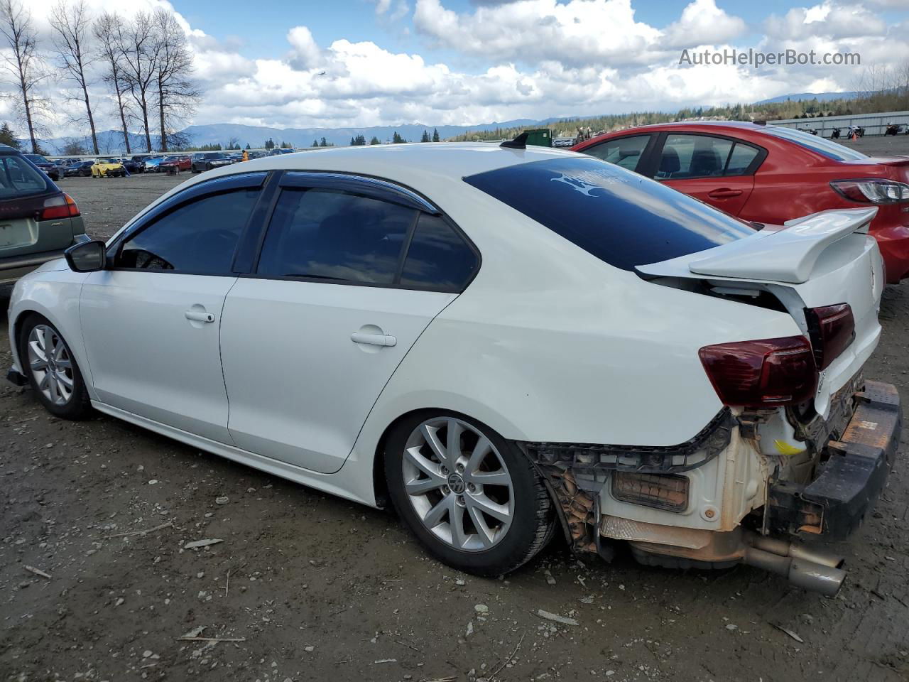 2016 Volkswagen Jetta Se White vin: 3VWD67AJ9GM249353