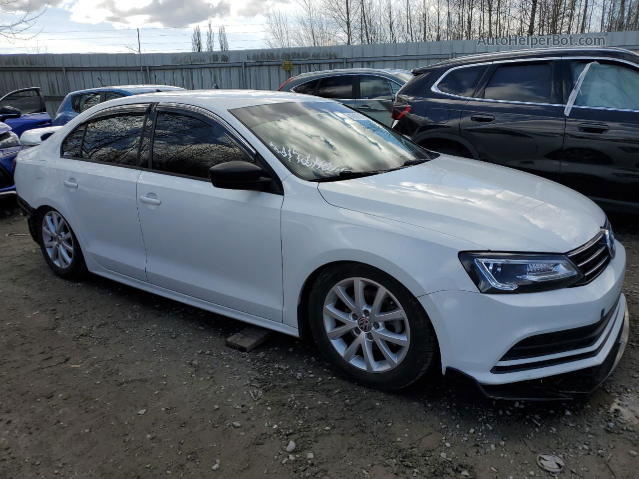 2016 Volkswagen Jetta Se White vin: 3VWD67AJ9GM249353