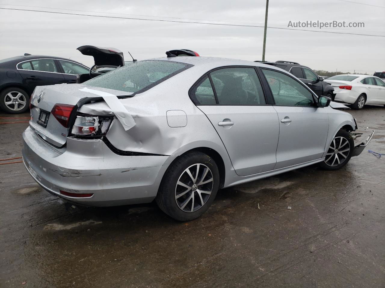 2016 Volkswagen Jetta Se Silver vin: 3VWD67AJ9GM284636