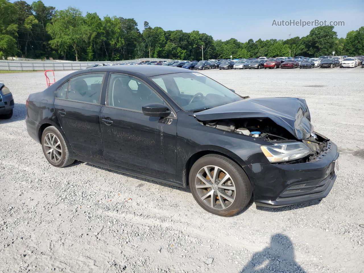 2016 Volkswagen Jetta Se Черный vin: 3VWD67AJ9GM340817