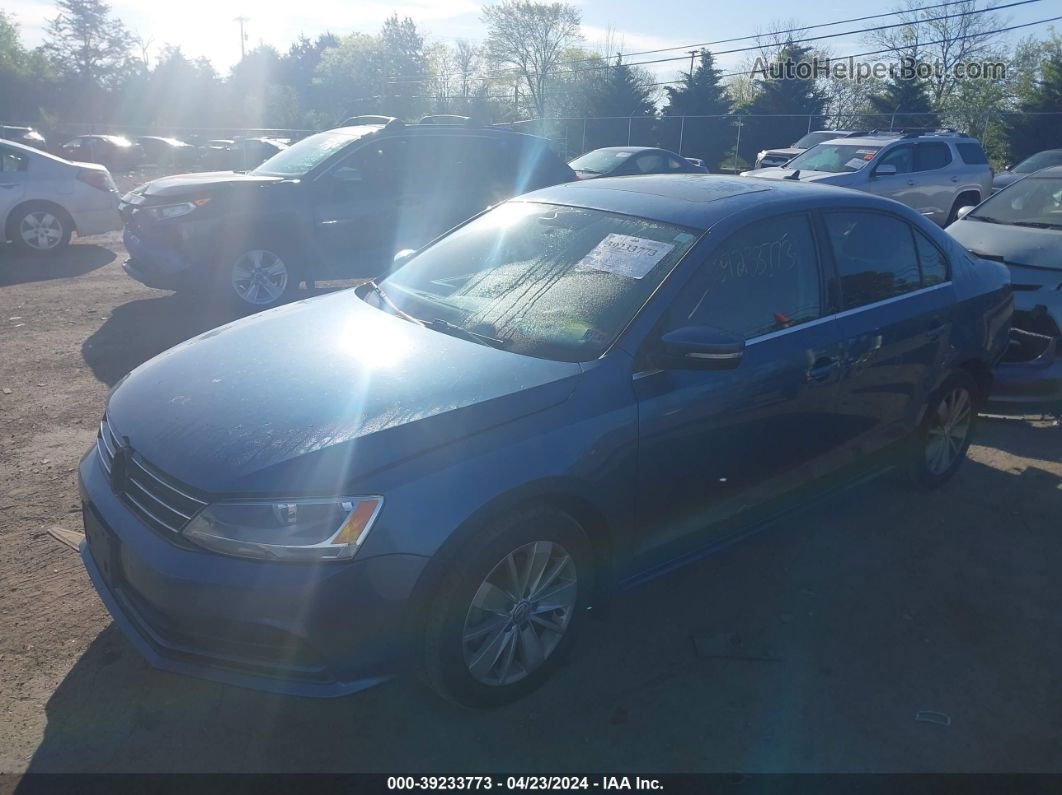 2016 Volkswagen Jetta 1.4t Se Blue vin: 3VWD67AJ9GM362901