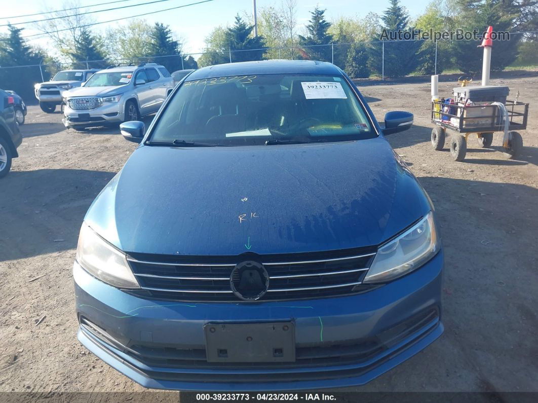 2016 Volkswagen Jetta 1.4t Se Blue vin: 3VWD67AJ9GM362901