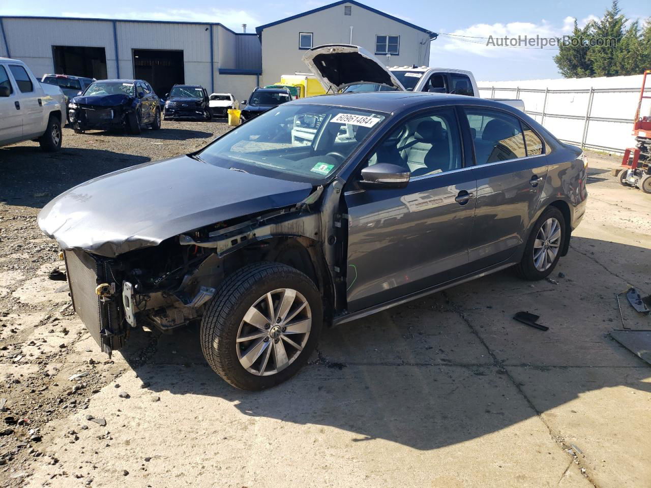 2016 Volkswagen Jetta Se Gray vin: 3VWD67AJ9GM366219