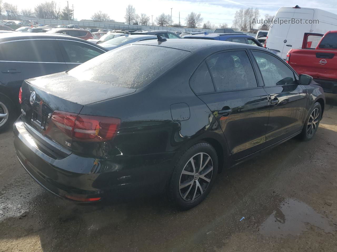 2016 Volkswagen Jetta Se Черный vin: 3VWD67AJXGM374779