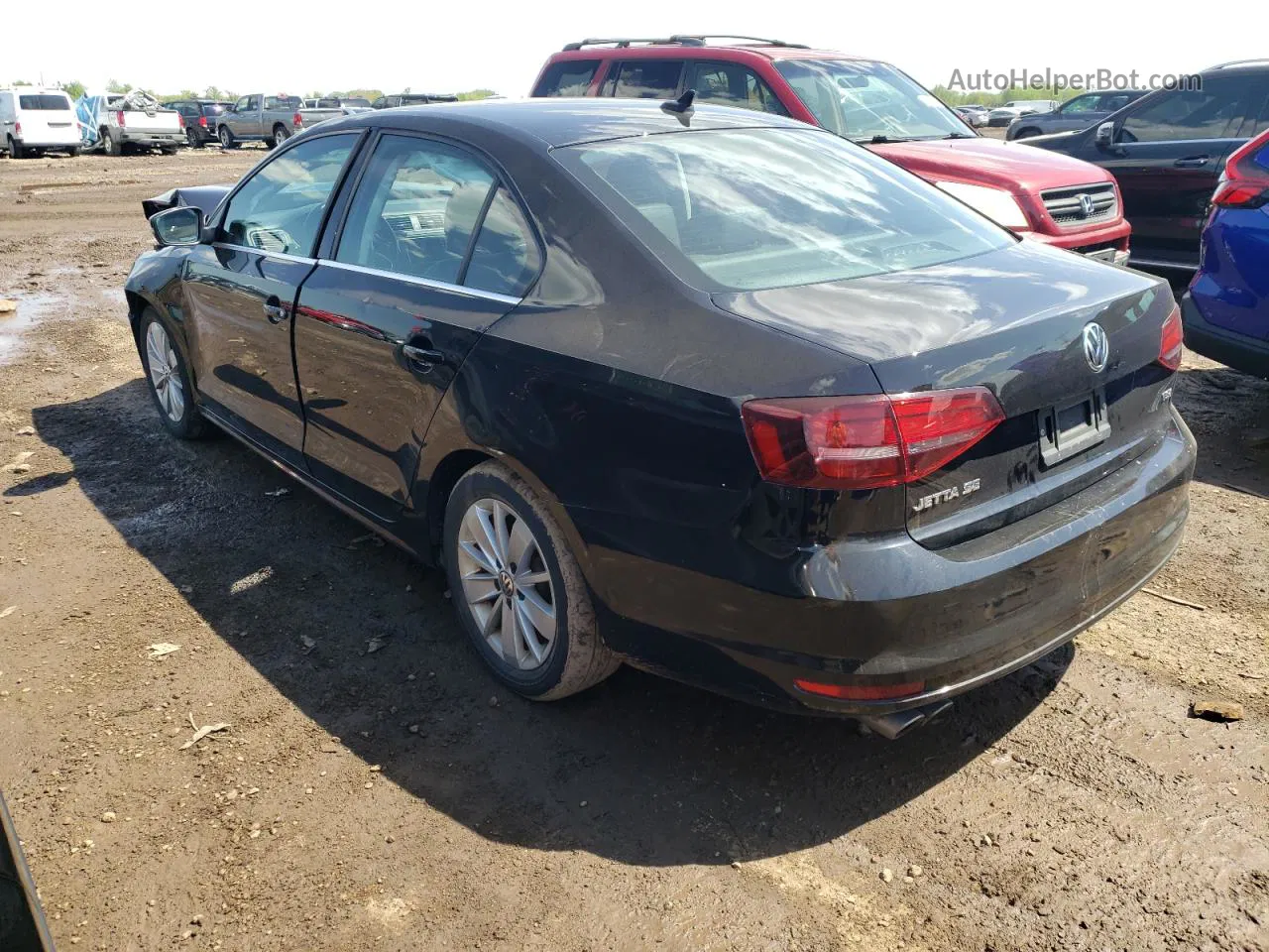 2016 Volkswagen Jetta Se Черный vin: 3VWD67AJXGM401852