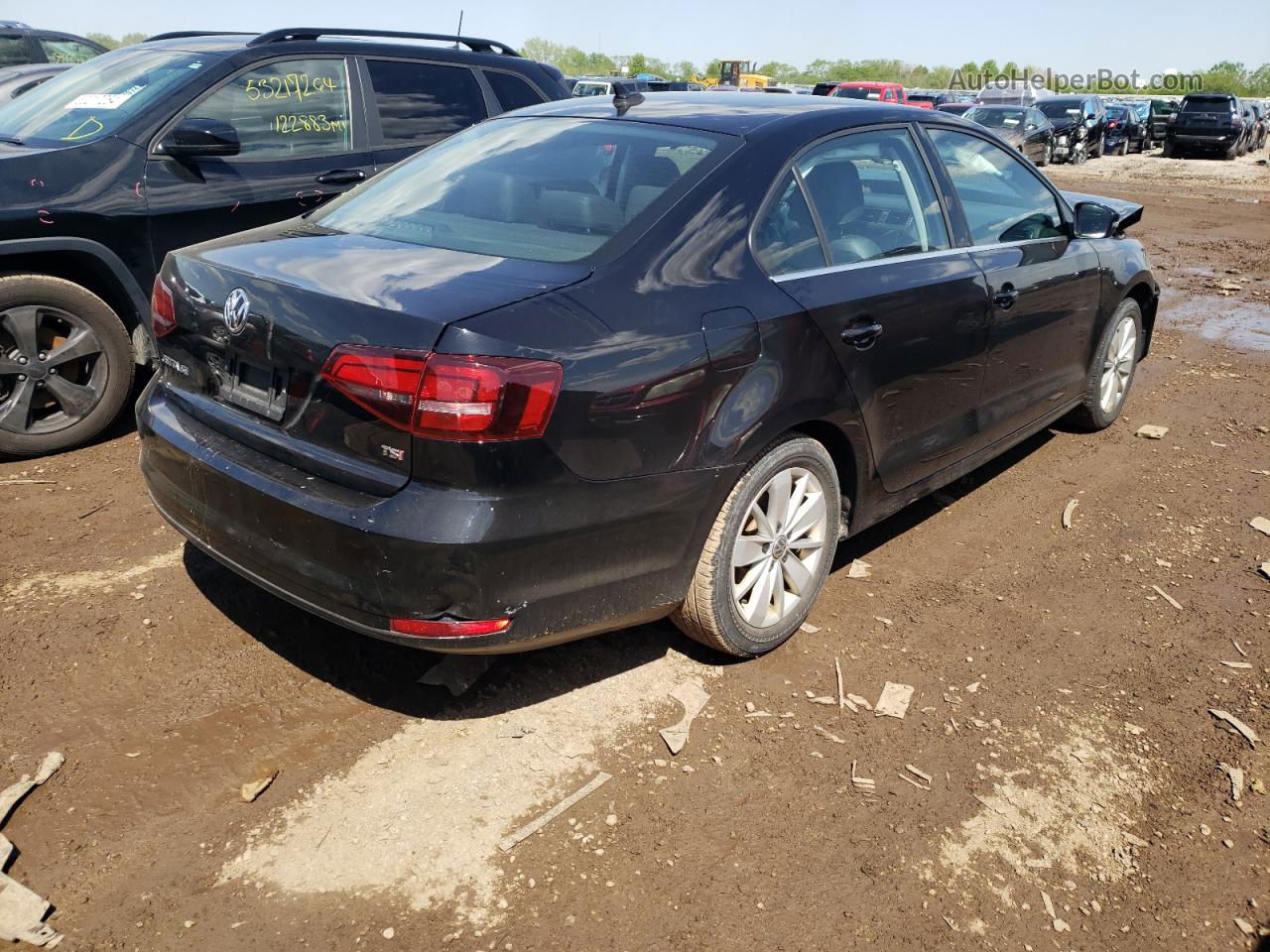 2016 Volkswagen Jetta Se Black vin: 3VWD67AJXGM401852