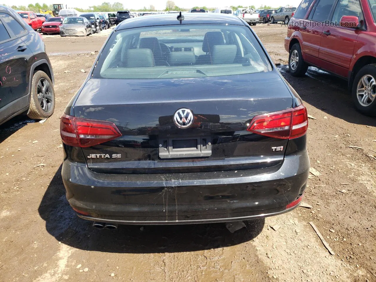 2016 Volkswagen Jetta Se Black vin: 3VWD67AJXGM401852