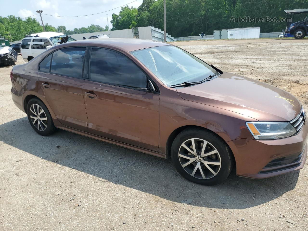 2016 Volkswagen Jetta Se Brown vin: 3VWD67AJXGM407523