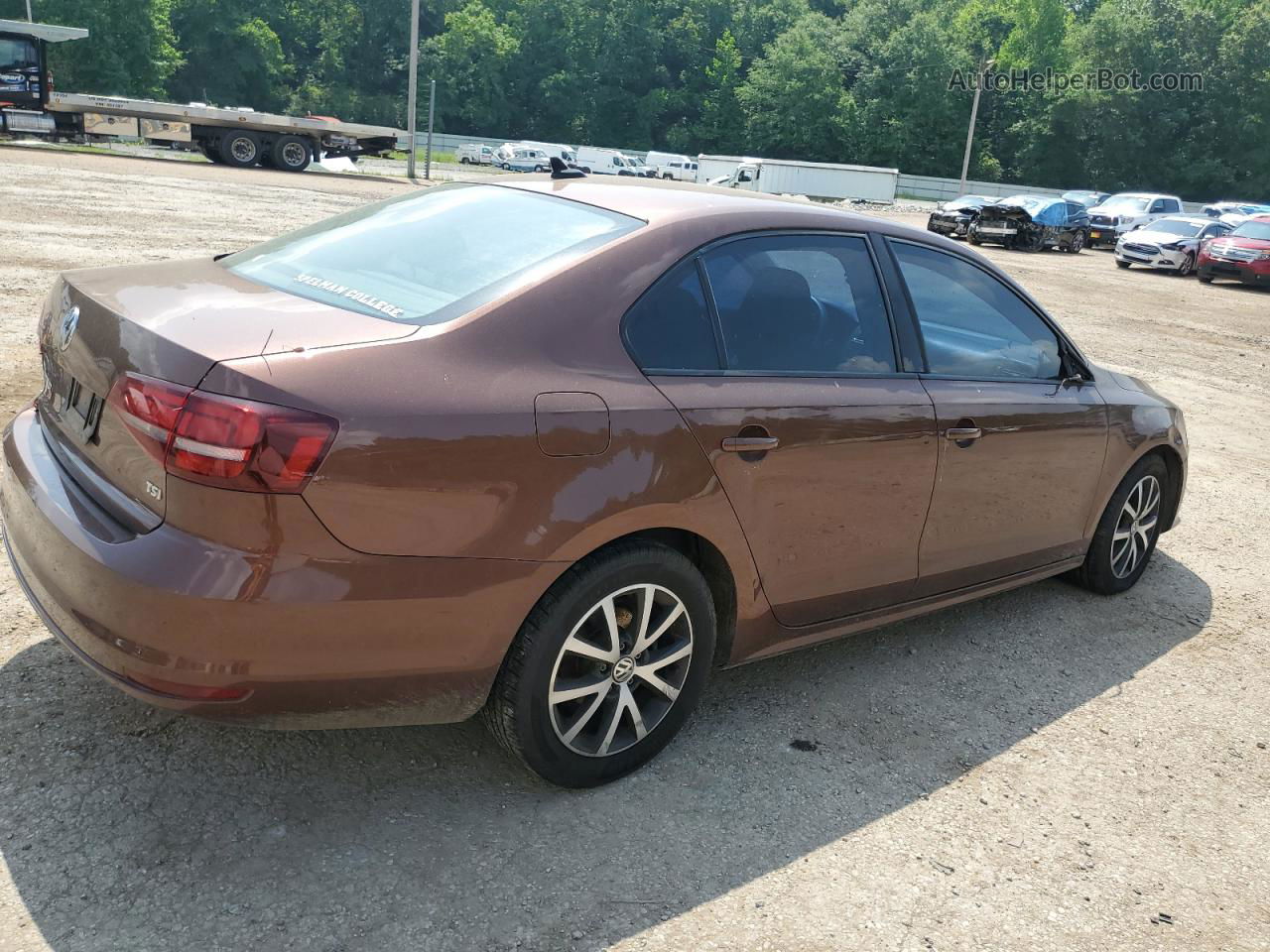 2016 Volkswagen Jetta Se Brown vin: 3VWD67AJXGM407523