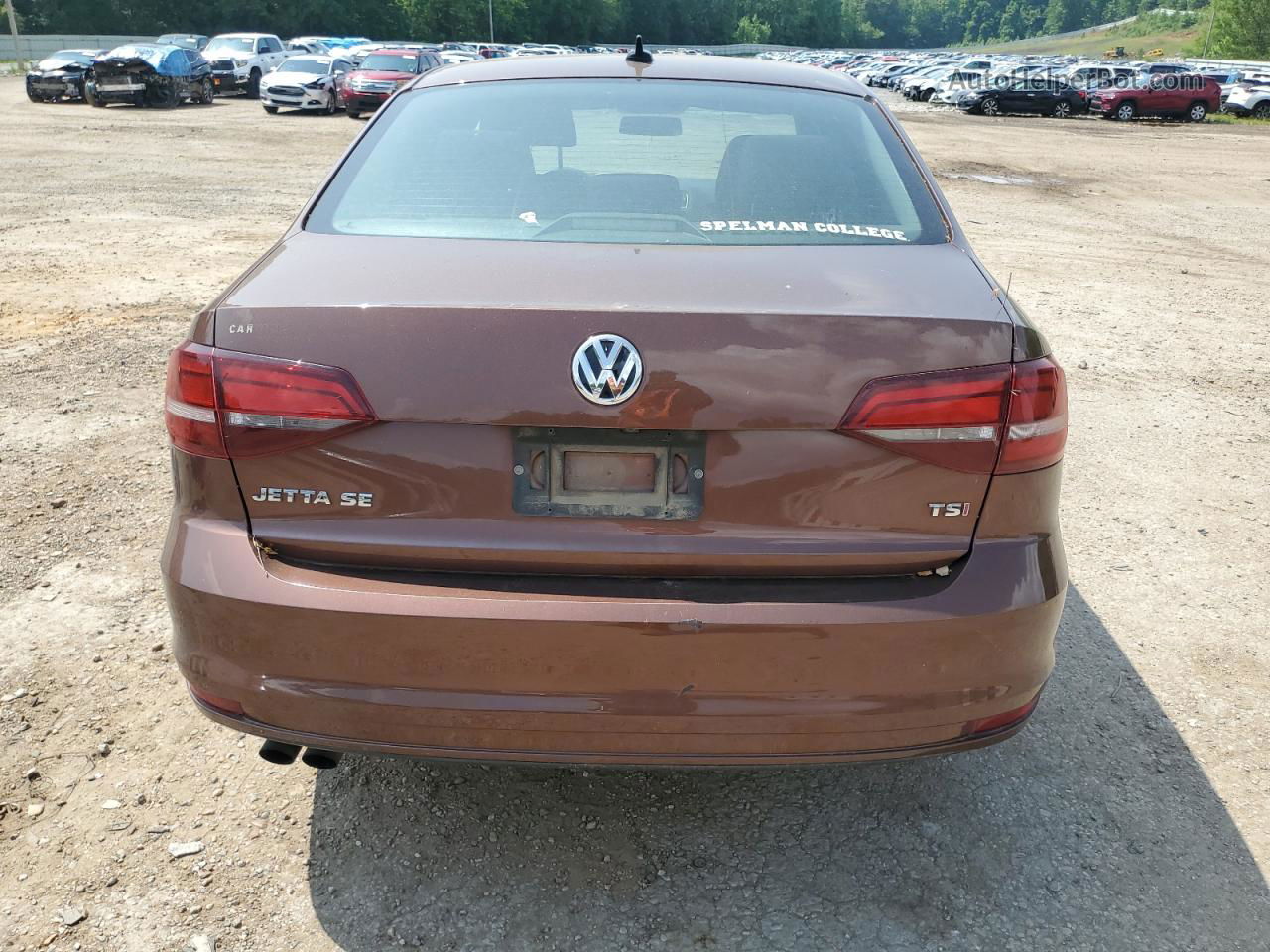 2016 Volkswagen Jetta Se Brown vin: 3VWD67AJXGM407523