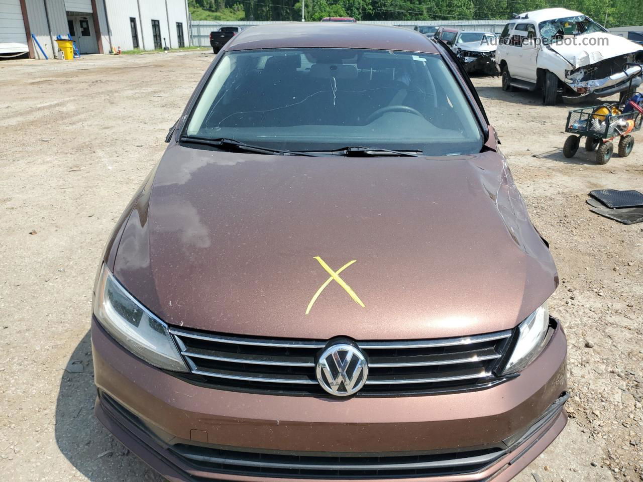 2016 Volkswagen Jetta Se Brown vin: 3VWD67AJXGM407523