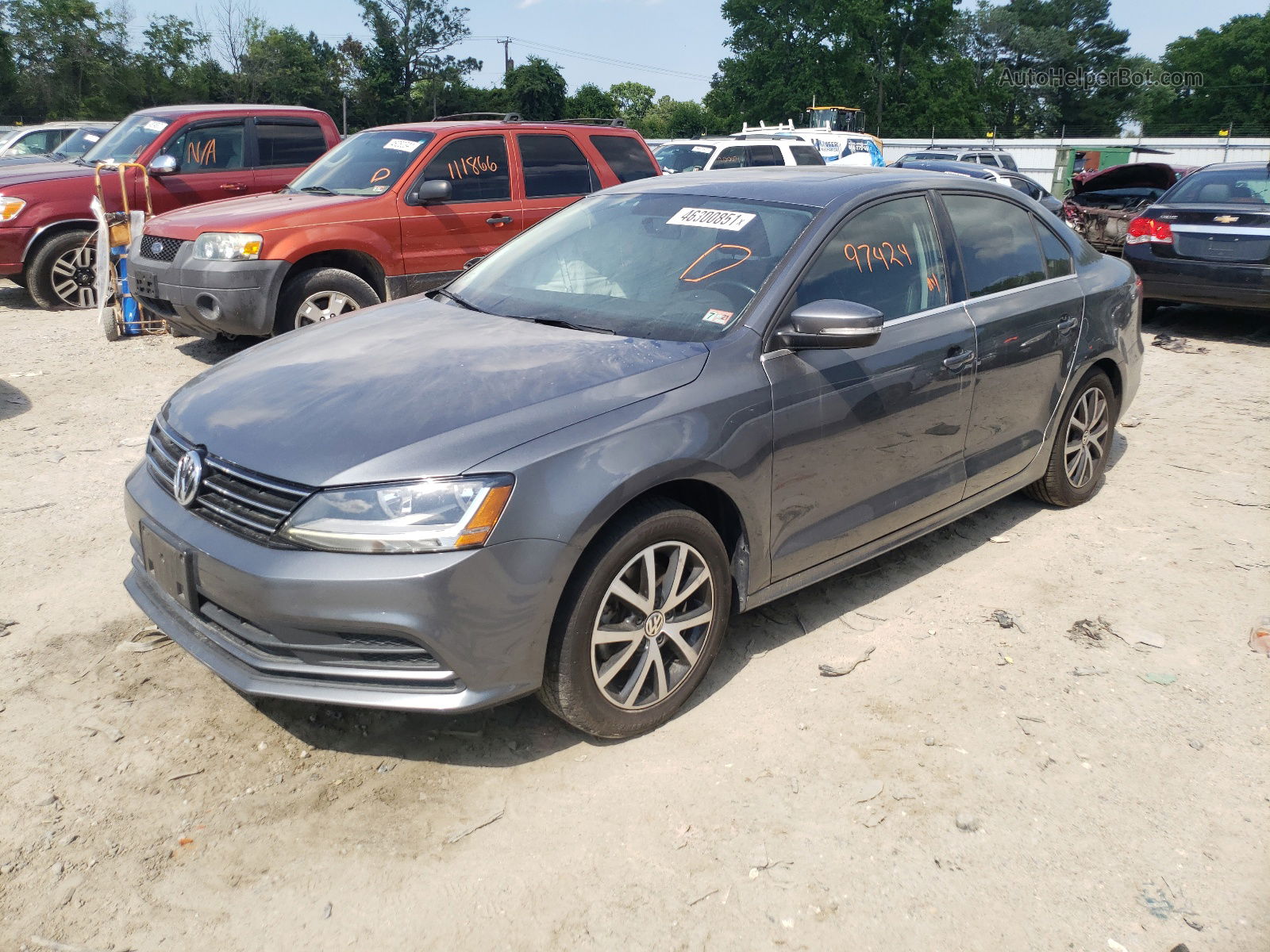 2017 Volkswagen Jetta Se Gray vin: 3VWDB7AJ0HM206100