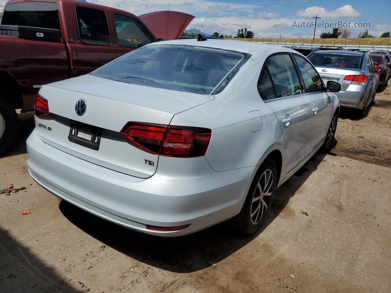 2017 Volkswagen Jetta Se Silver vin: 3VWDB7AJ0HM254423