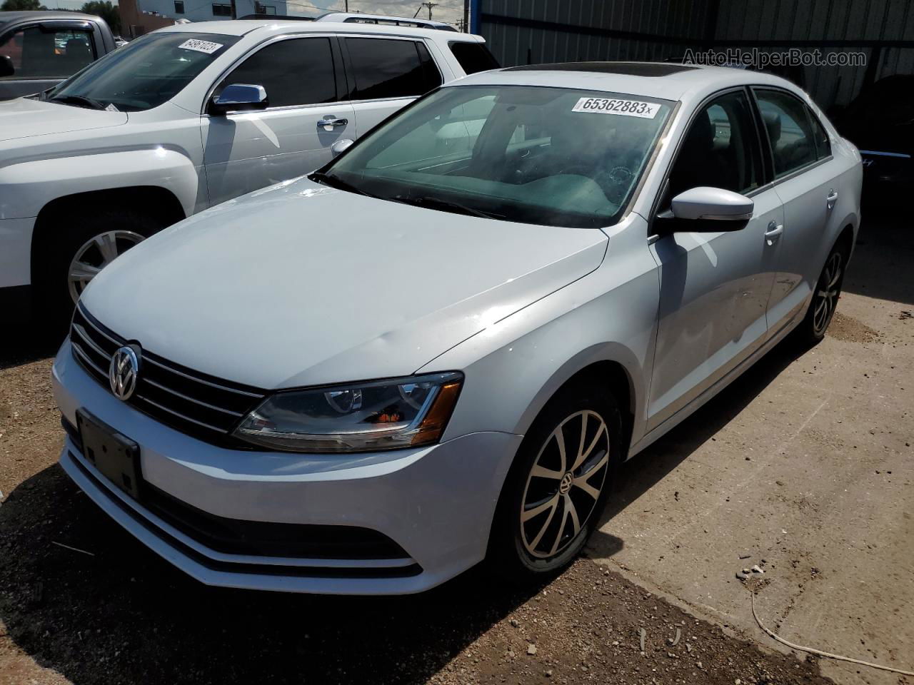 2017 Volkswagen Jetta Se Silver vin: 3VWDB7AJ0HM254423