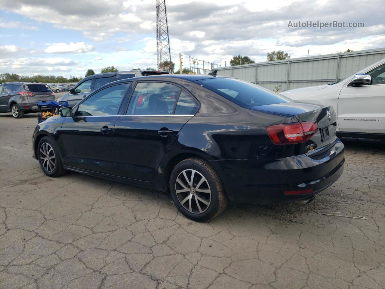 2017 Volkswagen Jetta Se Черный vin: 3VWDB7AJ0HM265860