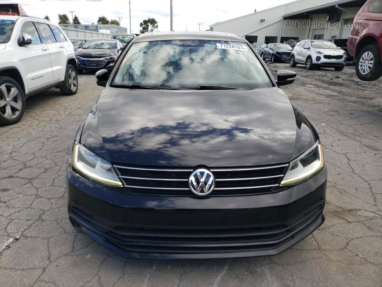 2017 Volkswagen Jetta Se Черный vin: 3VWDB7AJ0HM265860