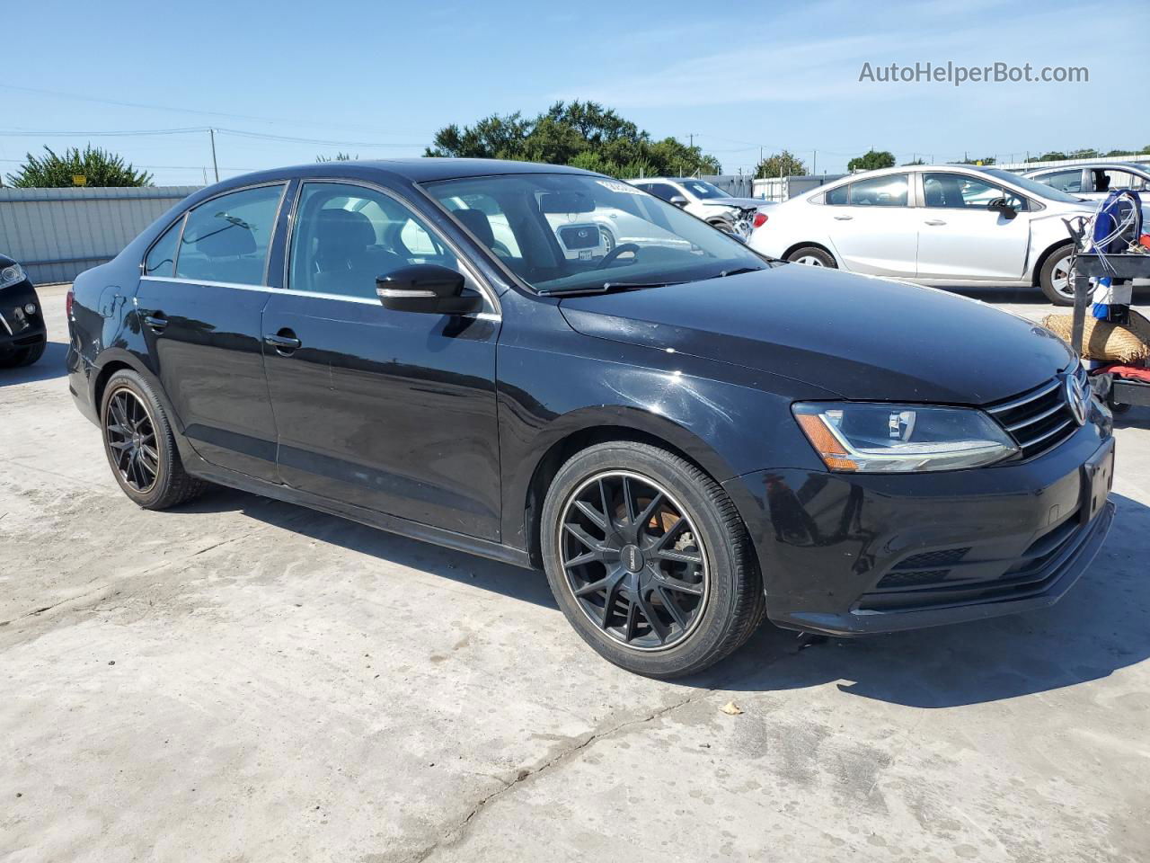 2017 Volkswagen Jetta Se Black vin: 3VWDB7AJ0HM281928