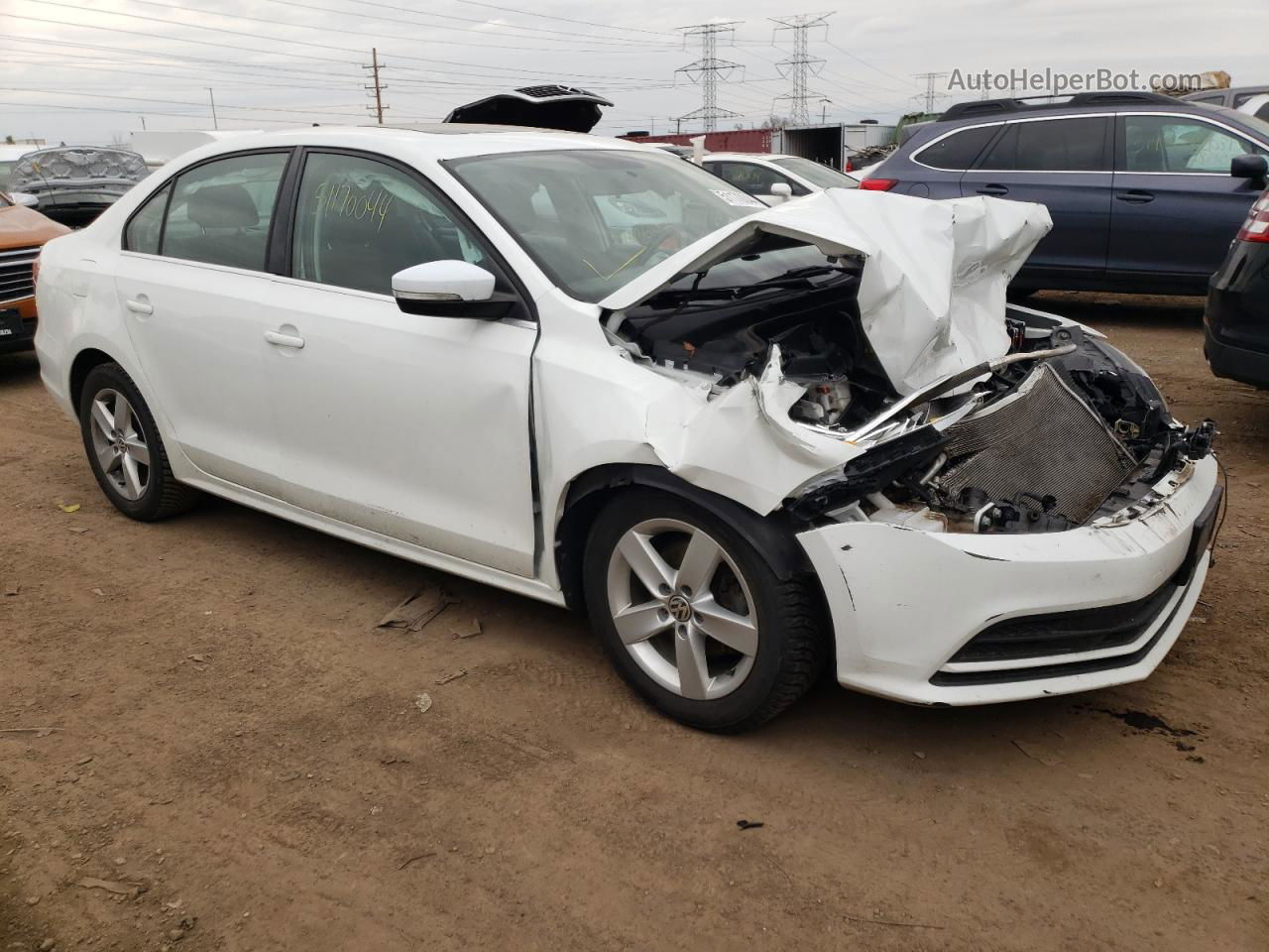 2017 Volkswagen Jetta Se White vin: 3VWDB7AJ0HM383634