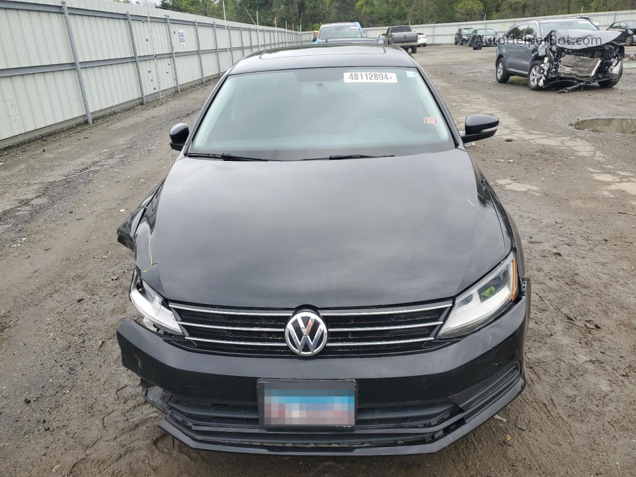 2017 Volkswagen Jetta Se Black vin: 3VWDB7AJ0HM384556